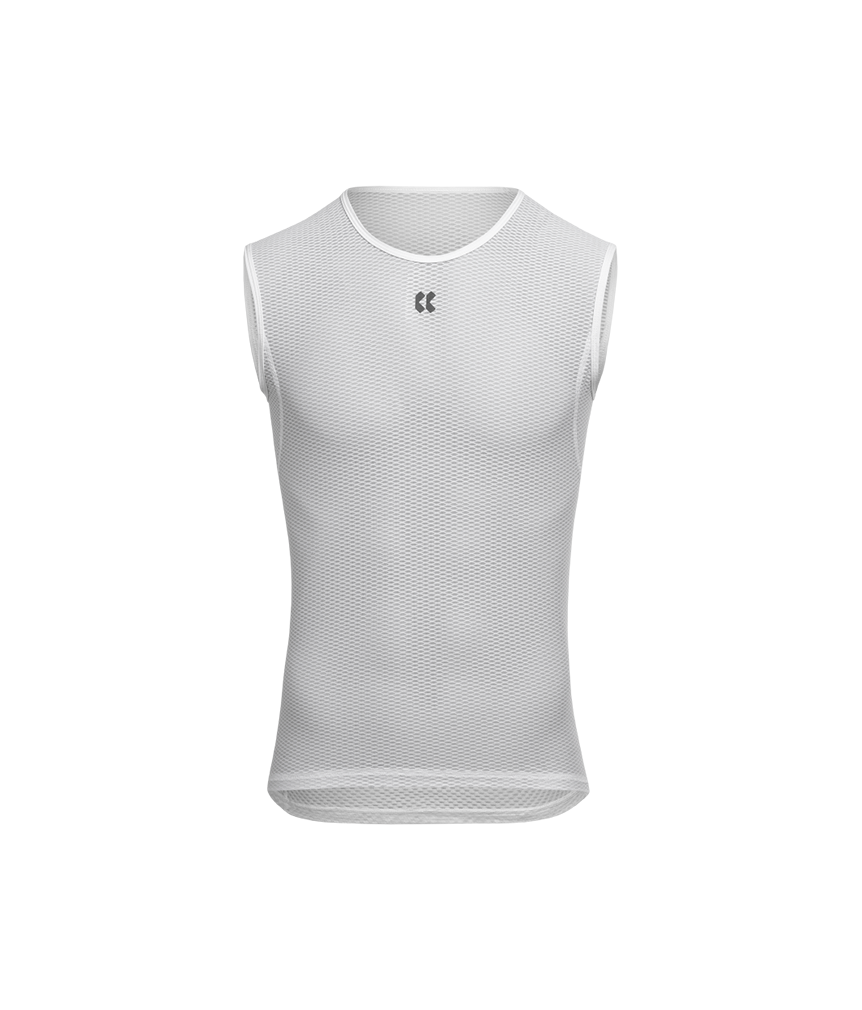 BASE Z1 | Camiseta interior sin mangas MicroMesh | blanco